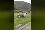 Tokat’ta lastiği patlayan otomobil takla attı: 5 yaralı