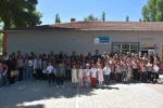 Tomarza’da protokol, öğrencilerin karne heyecanına ortak oldu