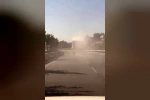 Tozu dumana katan kamyon sürücüsüne ceza uygulandı
