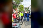 Trafik ekiplerinden motosiklet sürücülerine bilgilendirme