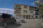Trafik kazası anbean araç kamerasında