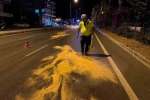 Trafik polisinden örnek davranış