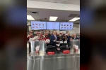 Trump, bir restoranı ziyaret ederek başkanlık uçağına götürmek için hamburger sipariş etti