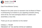 Trump, Kanada Başbakanı Carney’e yaptığı Gazze Barış Kurulu’na katılım davetini geri çekti