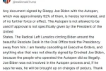 Trump, Selefi Biden’ın kendisi tarafından imzalanmadığını öne sürdüğü tüm başkanlık kararnamelerini iptal etti