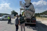 Turizm merkezlerinde beton mikserlere sıkı takip