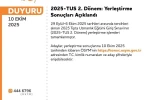 TUS 2. Dönem Yerleştirme Sonuçları açıklandı