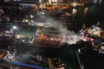 Tuzla’da kuru yük gemisinde yangın: Çok sayıda ekip sevk edildi
