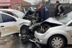 Üç aracın karıştığı kazada 6 yaralı