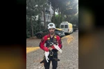 Üç gündür ağaçta mahsur kalan kedi kurtarıldı