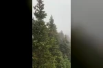 Uludağ’da ilk kar yağışı böyle görüntülendi 