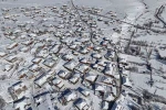 Uşak’ta kartpostallık kar manzaraları