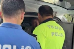 Uygulamada kimlik kontrolü yapılan çocuğun babası ekiplere mukavemet gösterdi