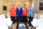 Vali Akbıyık Dünya şampiyonunu ağırladı