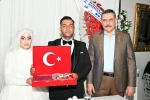 Vali Çiftçi, Gazi Samet Kulaç’ın düğün törenine katıldı