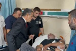 Vali Ekici, Cudi Dağı dönüşünde yaralanan 34 vatandaşı ziyaret etti