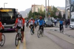 Van’da bisikletliler Avrupa Hareketlilik Haftası için pedal çevirdi