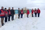 Van’da yaban hayvanları unutulmadı