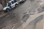 Vatandaşlardan bozuk yol tepkisi