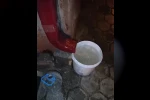 Velilerden ani su kesintisine tepki