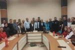 Vezirköprü’de emekliye ayrılan hastane çalışanlarına veda
