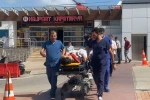 Vurulan gemideki iki yaralı mürettebat Samsun’a getirildi