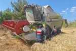 Yangın riskine karşı biçerdöverler kontrolden geçti