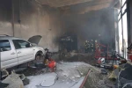 Yangında her şey kül oldu, Kur’an-ı Kerim ve Türk bayrağı zarar görmedi