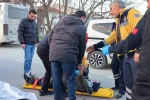 Yaralı motosiklet sürücüsü yaralı annesinin elini tutup moral verdi