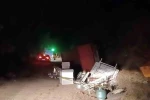 Yayla dönüşünde devrilen kamyonetteki 1 kişi hayatını kaybetti, 1 kişi yaralandı