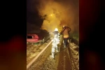 Yayladağı’nda otomobil yangını