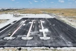 Yeni kamyon garajı için asfalt çalışması yapılıyor