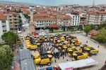 Yerköy’de biçerdöverler festival havasında uğurlandı