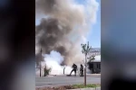 Yerleşim alanına yakın çıkan yangın korkuttu