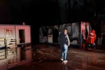 Yıldırım yangına sebep oldu konteyner küle döndü