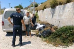 Yol kenarına atık bırakanlara cezai işlem uygulandı