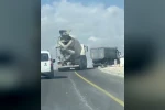 Yola beton dökerek ilerledi