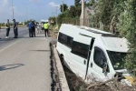Yolcu minibüsünde dehşet anları kamerada: Kaçırdığı minibüsle kaza yapıp öldü