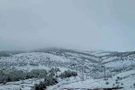 Yozgat’ta bahar ortasında kış manzarası