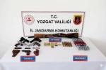 Yozgat’ta ruhsatsız silahlara el konuldu