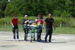 Yüksekten düşen kadının imdadına ambulans helikopter yetişti