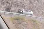 Zonguldak’ta bariyere çarpan otomobildeki yolcu yaralandı