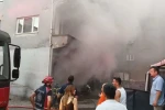 Zonguldak’ta boş binanın bodrum katında yangın