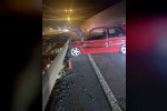 Zonguldak’ta otomobil bariyerlere çarptı: 1 yaralı