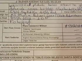 1 kilometre boyunca yola beton döken miksere 191 bin lira ceza kesildi
