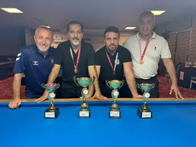 3 Bant bilardo il birinciliği müsabakaları sona erdi
