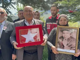 61 yıllık mezar taşı, şehidiyle birlikte Tokat’a geldi
