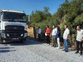 7 kilometrelik Çiftlik-Yeniköy bağlantı yolu yenilendi
