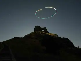 700 yıllık Kov Kalesi’nde perseid meteor yağmuru büyüledi
