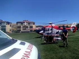 71 yaşındaki hasta hava ambulansıyla Malatya’ya sevk edildi
